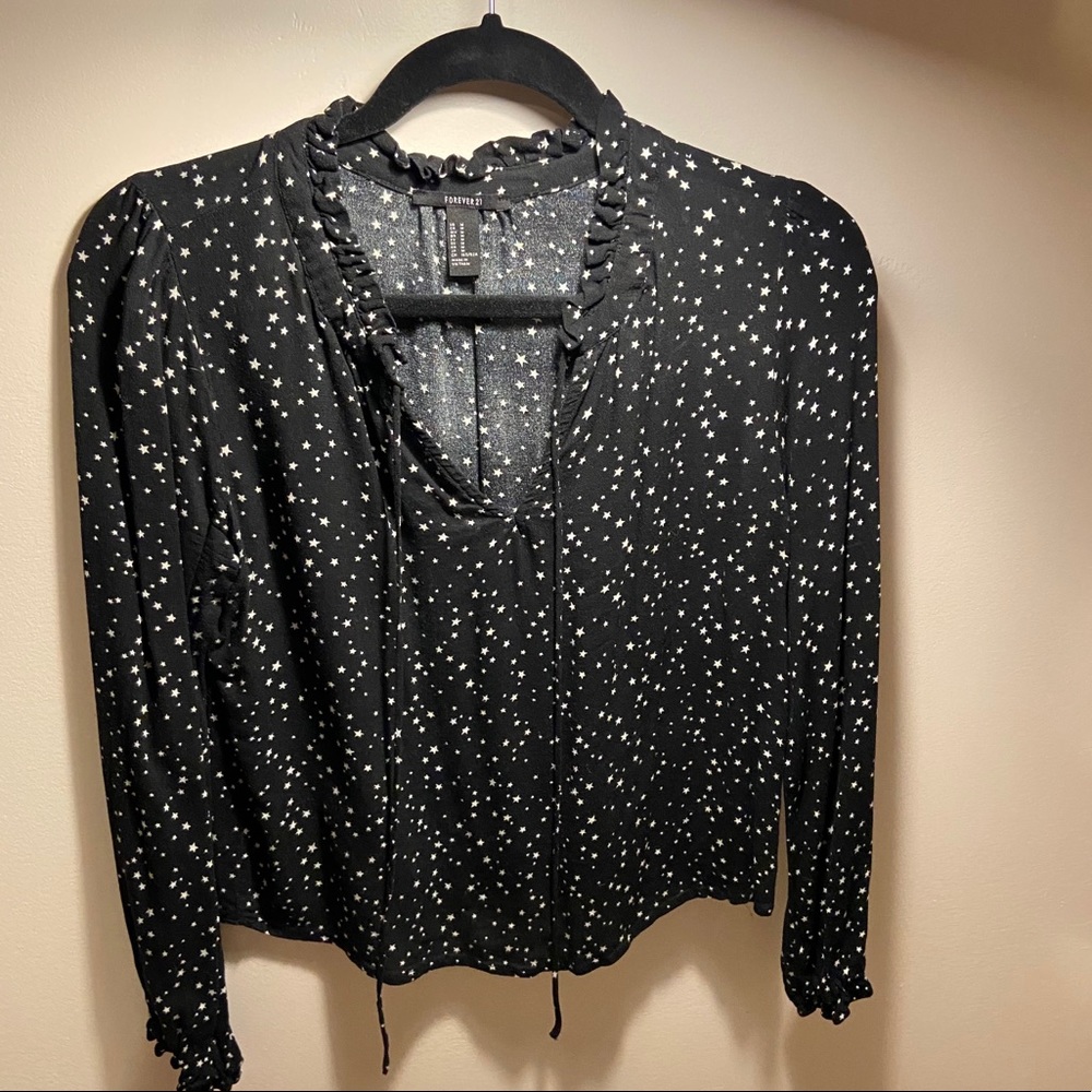 Star Print Forever 21 Shirt - Size Medium
